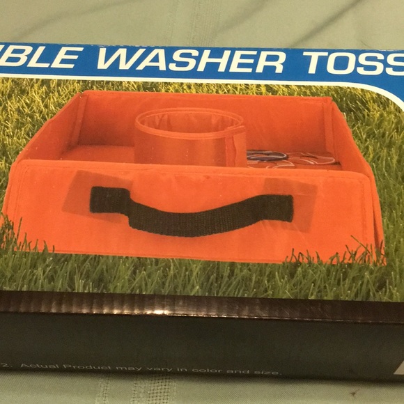 Collapsible washer Toss indoor/outdoor Game NEW incld Washers Parties Yards Camp - Picture 4 of 4